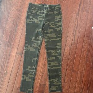 Anthropologie Sanctuary Camo Print High-Waist knit pants Leggings - Olive Green